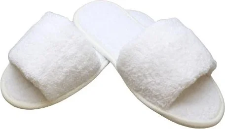 Ender Home Slippers Towel Bathroom Home Hotel Maternity Slippers Non-Slip Thin Open Toe