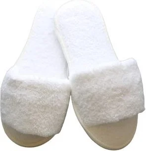 Ender Home Slippers Towel Bathroom Home Hotel Maternity Slippers Non-Slip Thin Open Toe