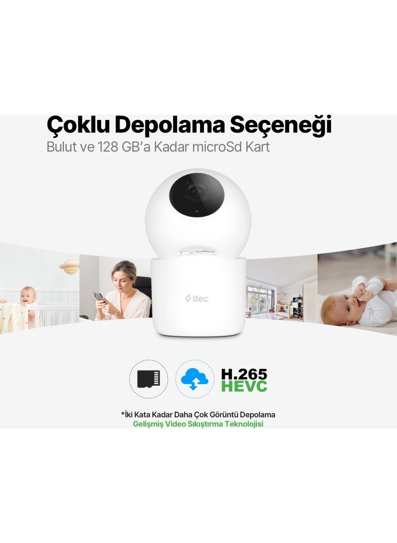 TTec - Wizi Pro 2 Full HD 360° Plug and Play Wi-Fi Smart Camera - Image 1
