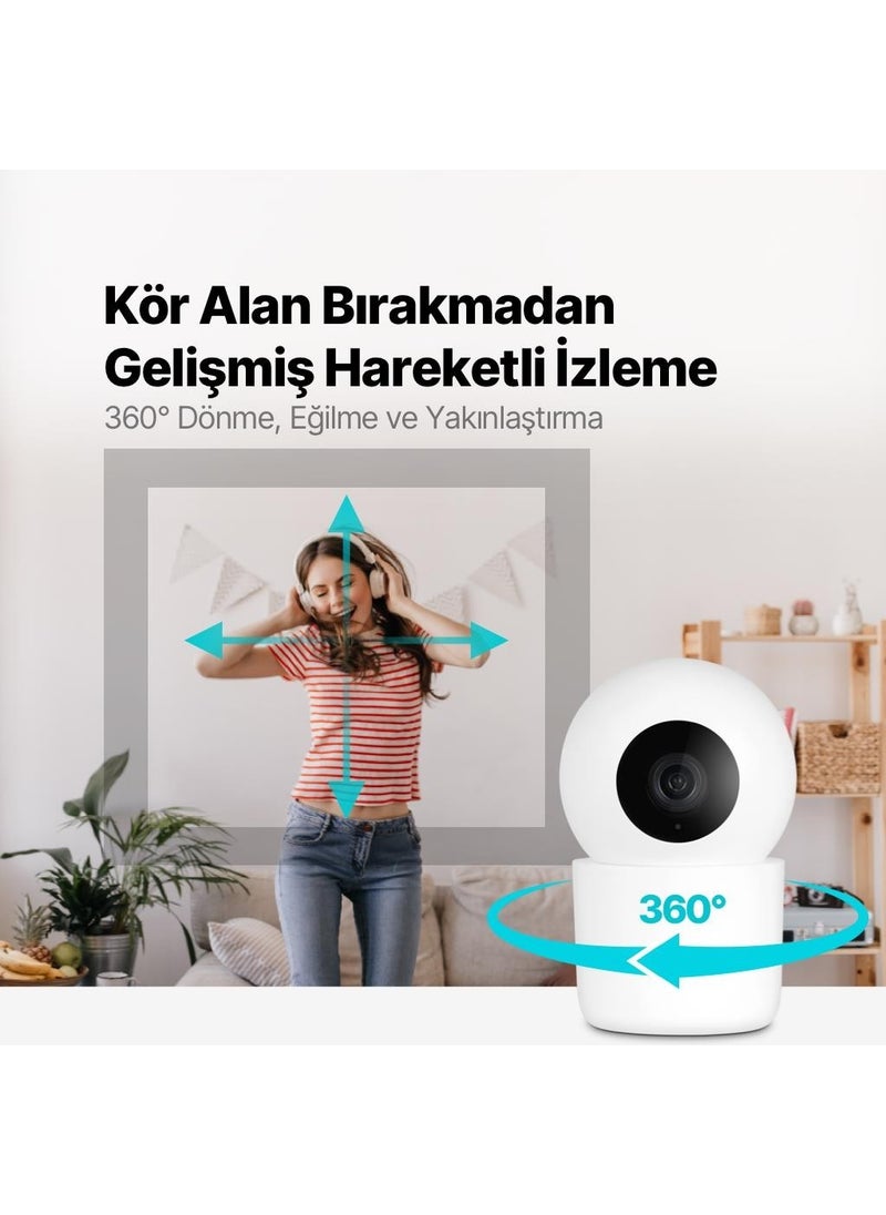 TTec - Wizi Pro 2 Full HD 360° Plug and Play Wi-Fi Smart Camera - Image 1