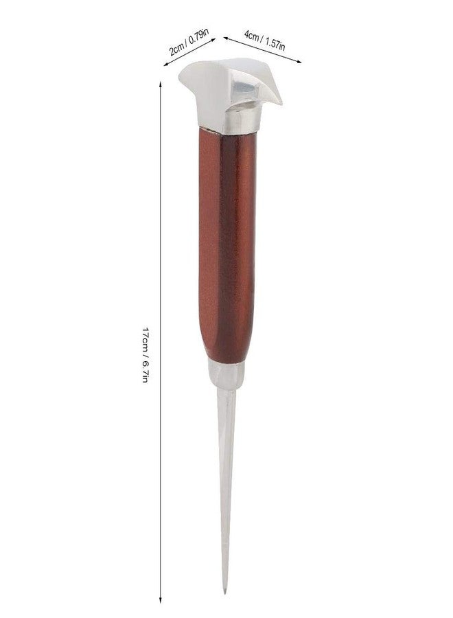 Oubit Ice Pick Stainless Steel, Ice Picks for Breaking Ice, Ice Chisel with Wood Handle, Ice Picks for Kitchen, Bars, Bartender, Best Ice Carving Tools (short) - Image 4