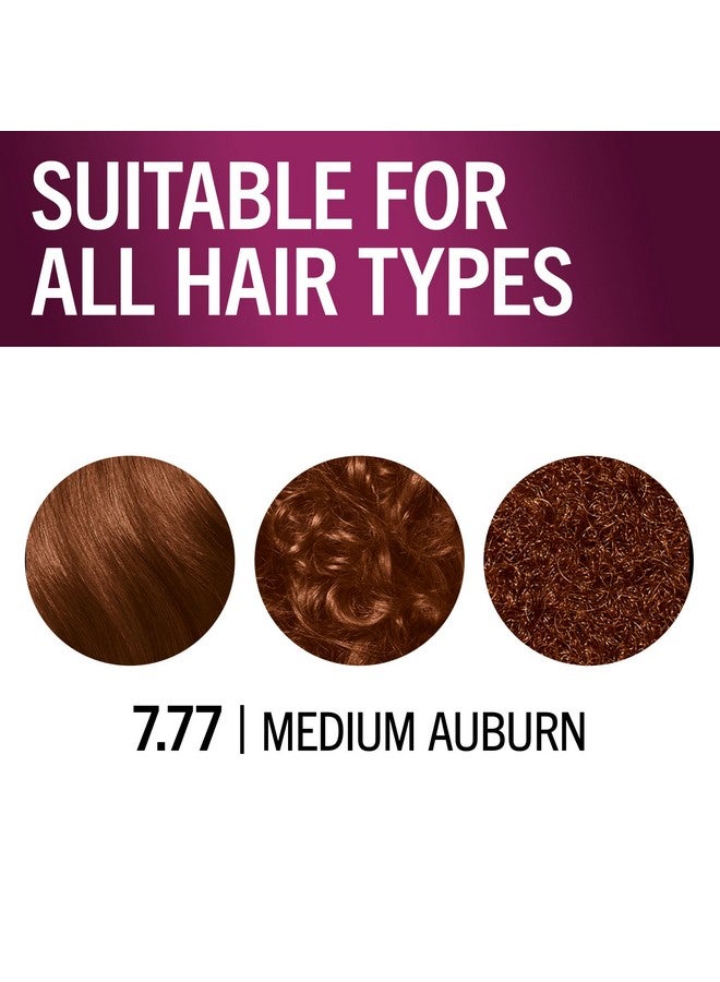 Schwarzkopf Keratin Color Permanent Hair Color, 7.7 Medium Auburn - Professional Quality Permanent Hair Dye, Up to 100% Gray Coverage - 1 Application - Image 1