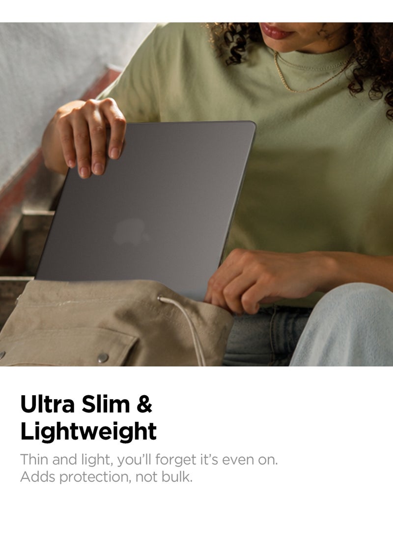 Spigen Air Skin for MacBook Air 13 inch case M5/M4/M3/M2 2026/2025-2022 Ultra Slim Thin cover Translucent Matte Protective Shell 13.6 inch A3449, A3240, A3113, A2681 - Frost Black - Image 5