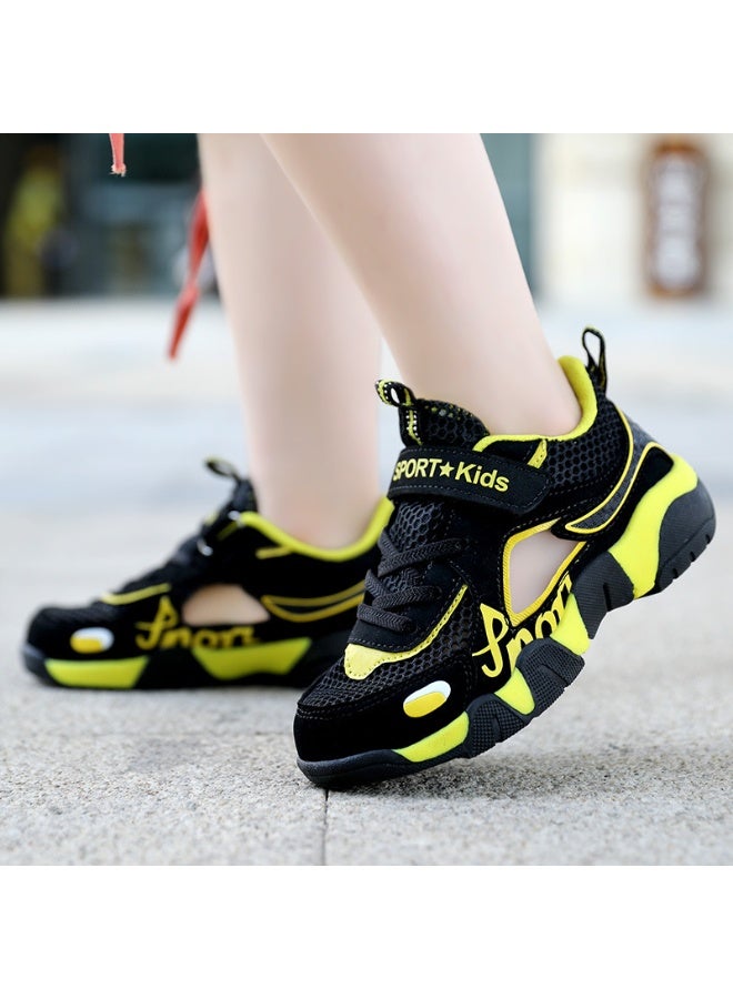 SPORT Children Sports Shoes Breathable Running Strap Sneakers Boys Girls Lightweight Soft Bottom Sneakers Mesh  Shoes - Image 2