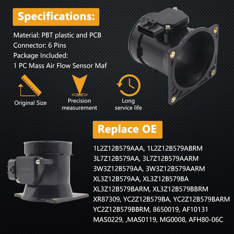 Yezoauto Mass Air Flow Sensor MAF Meter for Ford Crown Victoria, Lincoln Town Car, Mercury Grand Marquis - Image 5