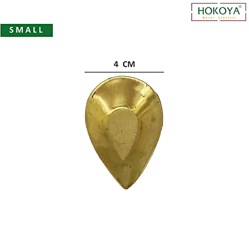 HOKOYA Pital Formal Diya Sets for Diwali / Dussehra / Evening Puja in Home / Mandir / Temple (Small, 6) - Image 4