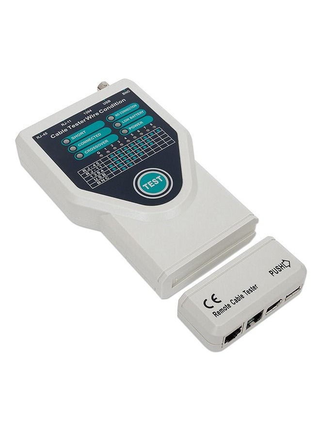 ماركة غير محددة - جهاز اختبار وتعقب اطراف الكابلات للتاكد من سلامة التوصيلات RJ11 – RJ45 – BNC – 1394 – BNC / موديل TL-521 - Image 1