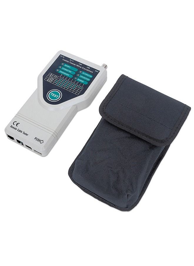 ماركة غير محددة - جهاز اختبار وتعقب اطراف الكابلات للتاكد من سلامة التوصيلات RJ11 – RJ45 – BNC – 1394 – BNC / موديل TL-521 - Image 1