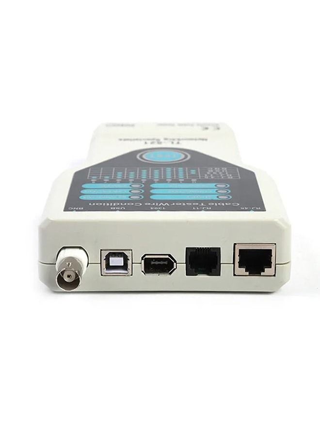 ماركة غير محددة - جهاز اختبار وتعقب اطراف الكابلات للتاكد من سلامة التوصيلات RJ11 – RJ45 – BNC – 1394 – BNC / موديل TL-521 - Image 1