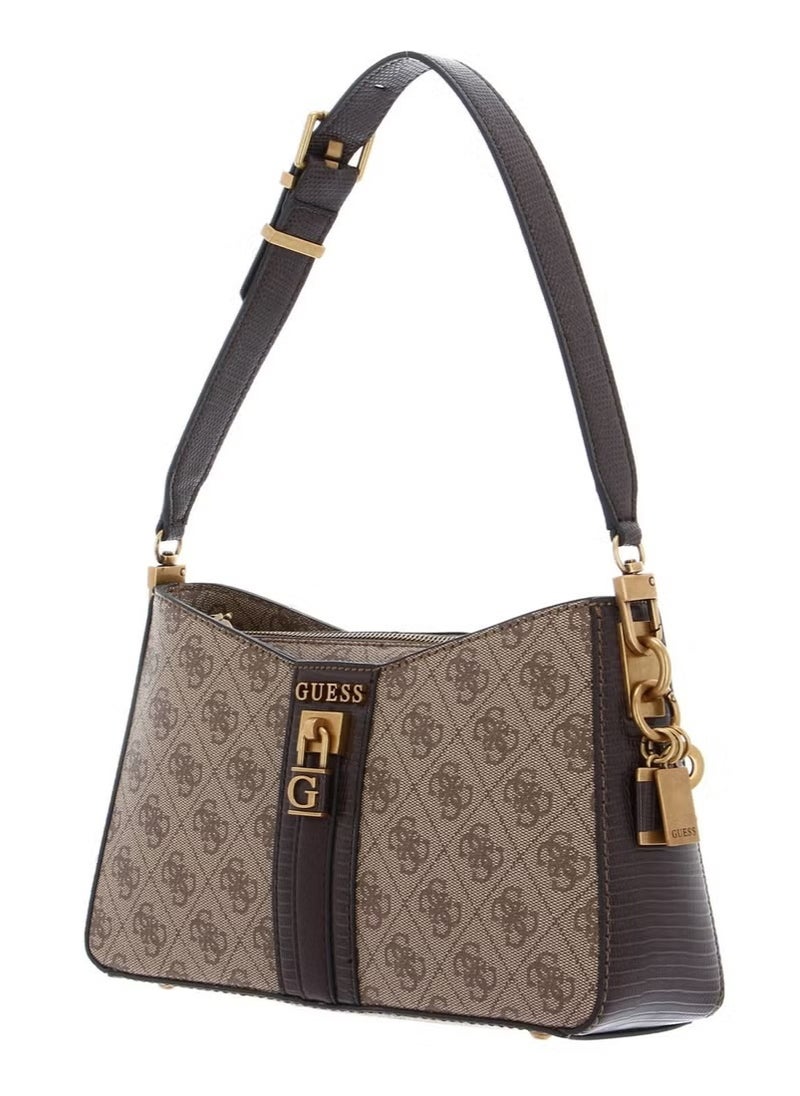 GUESS GINEVRA NUDE SHOULDER BAG  - Image 4
