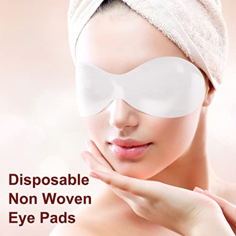 Disposable Eye Mask 300 Sheets Soft Non-Irritating Spunlace Non-Woven Eye Patches - Stretchable Adjustable Dry Eye Mask for At-Home Spa DIY Skincare - Image 3