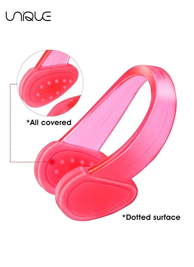 Unique 4Pcs Swimming Nose Clips for Kids, Waterproof Silicone Swimming Nose Clip for Adults, Nose Plugs for Training Protector Water Sport Beginners  - Image 3