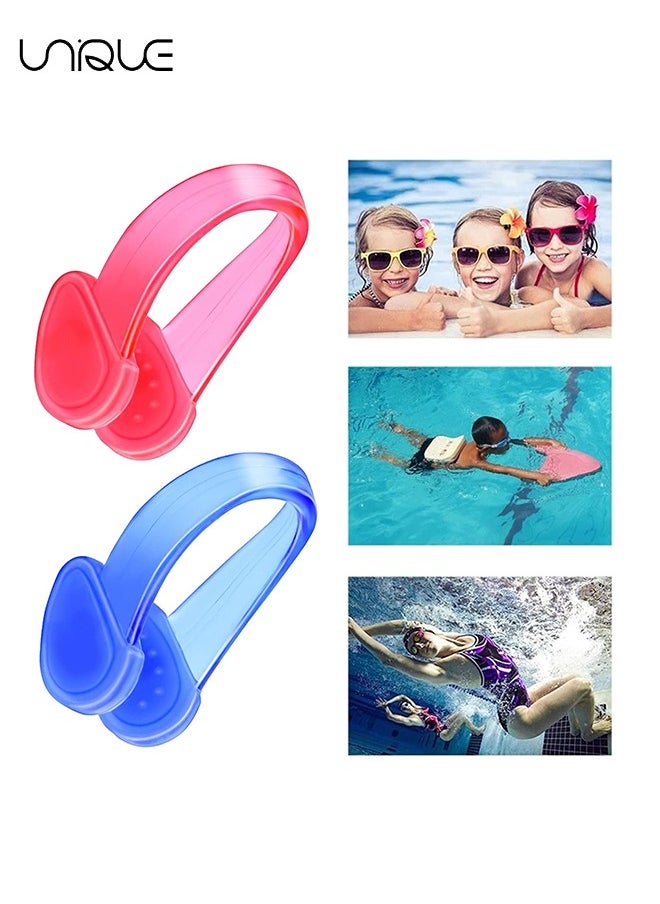 Unique 4Pcs Swimming Nose Clips for Kids, Waterproof Silicone Swimming Nose Clip for Adults, Nose Plugs for Training Protector Water Sport Beginners  - Image 4