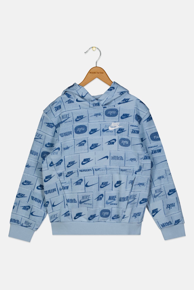 Nike ملابس رياضية للأطفال الأولاد بغطاء رأس مزين بشعار، متعدد الألوان - Image 2