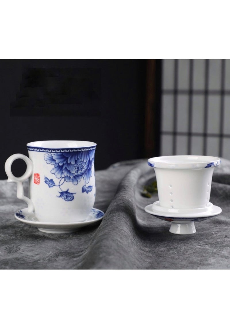 Generic 4-Piece Ceramic Infuser Tea Cup Inspired by the Lotus Flower  - Image 5