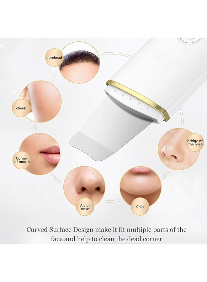 JS Face Skin Cleansing Scrubber, Ultrasonic Skin Scrubber Face Spatula, Skin Spatula Pore Cleaner, Skin Dirt Blackhead Remover Tools for Facial Deep Cleansing - Image 2