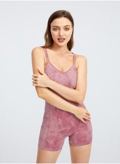 Loquat Dance Ballet Yoga Jumpsuit Pink  - Image 1