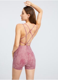 Loquat Dance Ballet Yoga Jumpsuit Pink  - Image 3