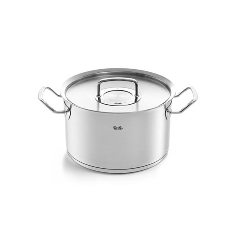Fissler OriginalProfi Collection Stainless Steel 67 Quart Stock Pot with Metal Lid