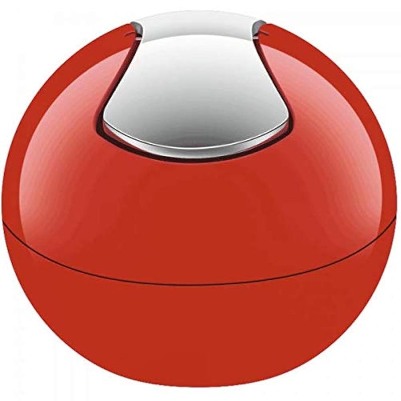 SPREAD SPAIN® Swiss Design Bowl Mini Plastic Dustbin 1 Liter/ 14 cm (Red) - Image 2