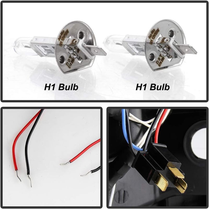 ACANII LED DRL Halo Ring Black Housing Projector Headlights for 2005-2011 Toyota Tacoma - Image 4