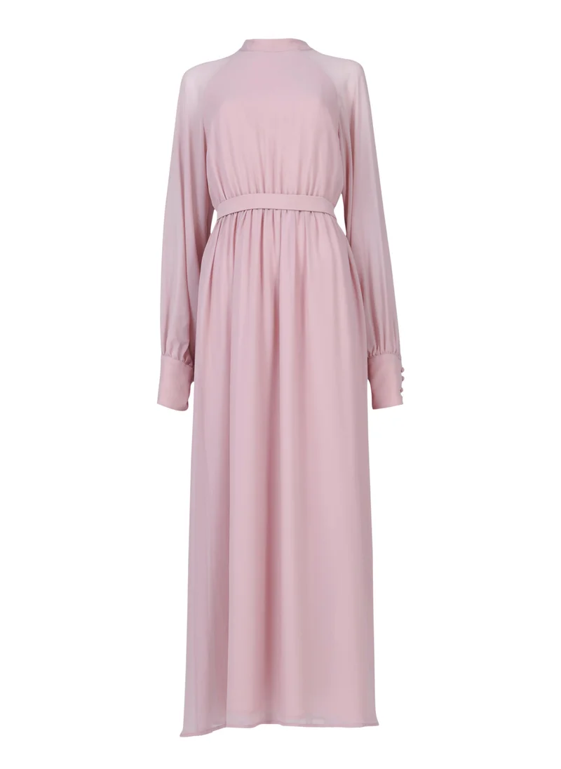 leem  Belted Maxi Dress for Women | Best Price UAE