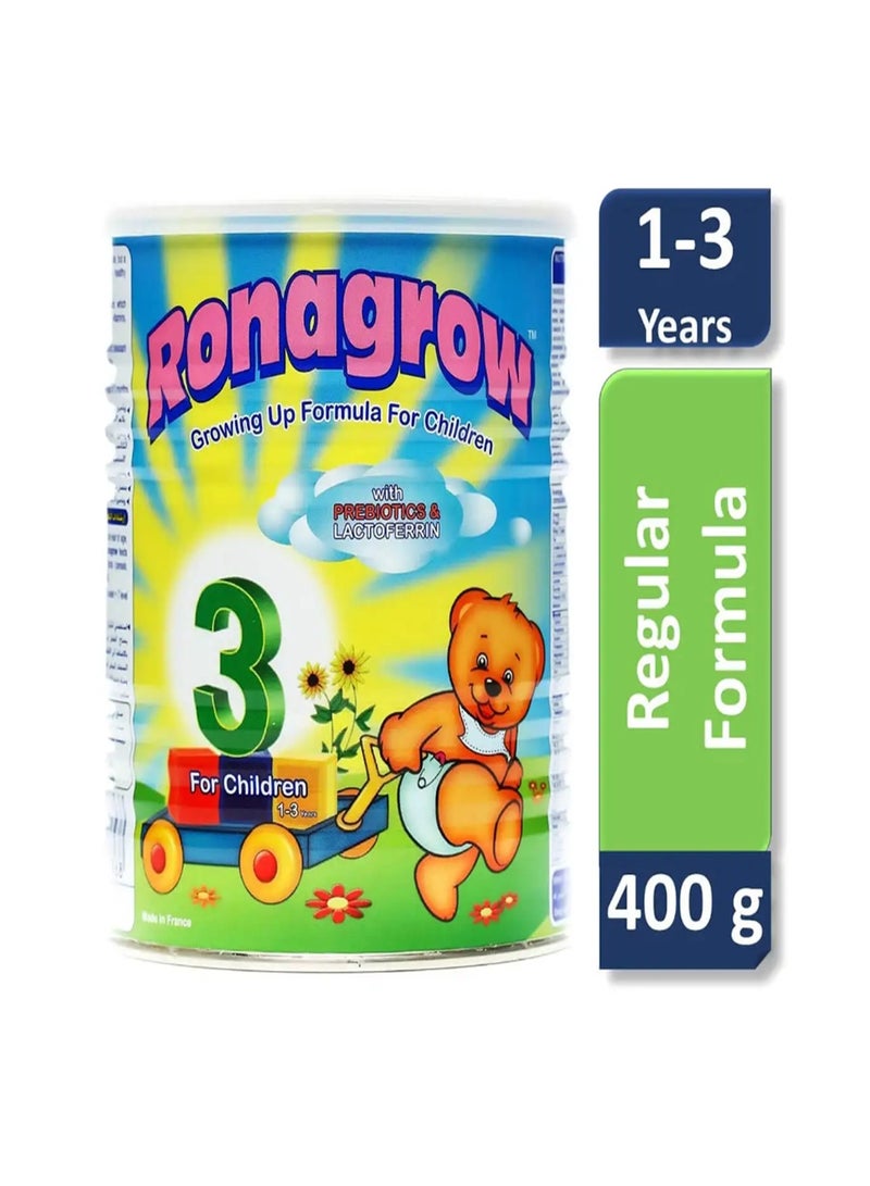 RONAGROW Ronalac Ronagrow Baby Milk (3) Growing Up Vanilla 400 gm - Image 2