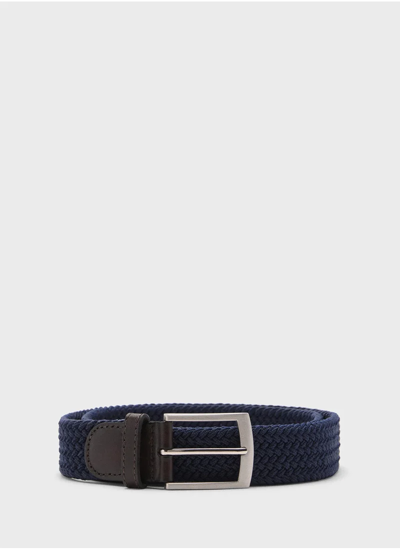 Mango Man Allocated Hole Elastic Belt