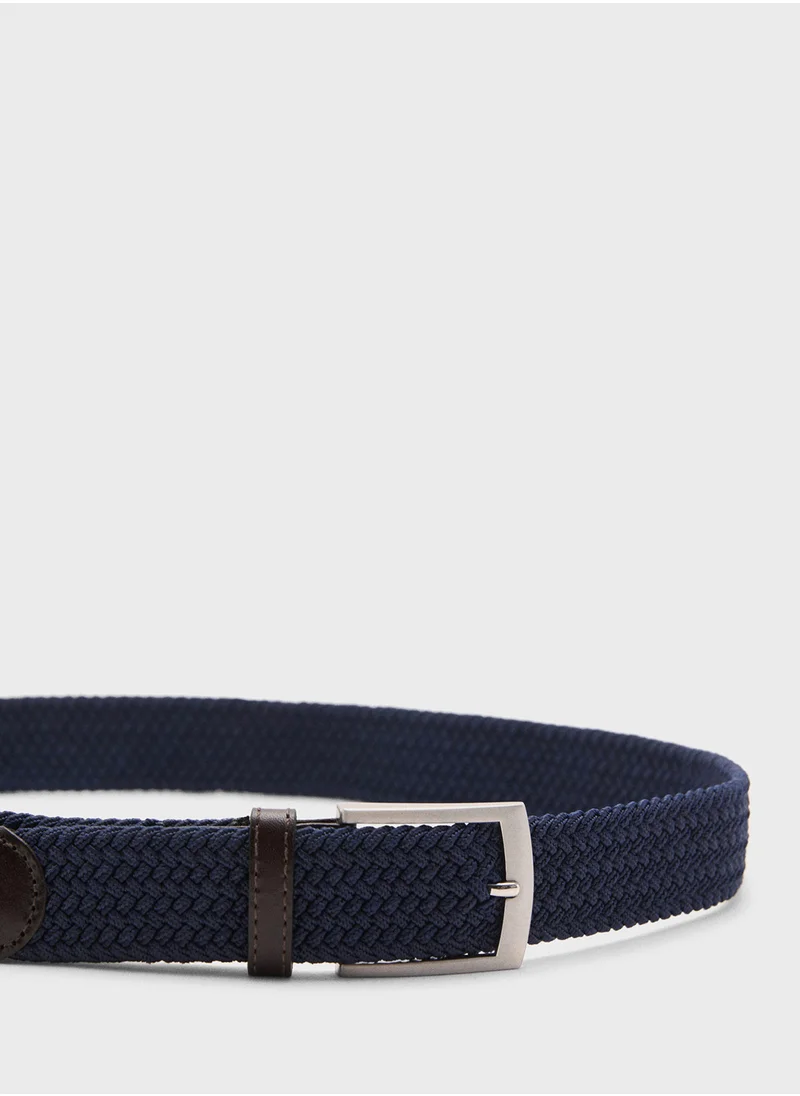 Mango Man Allocated Hole Elastic Belt