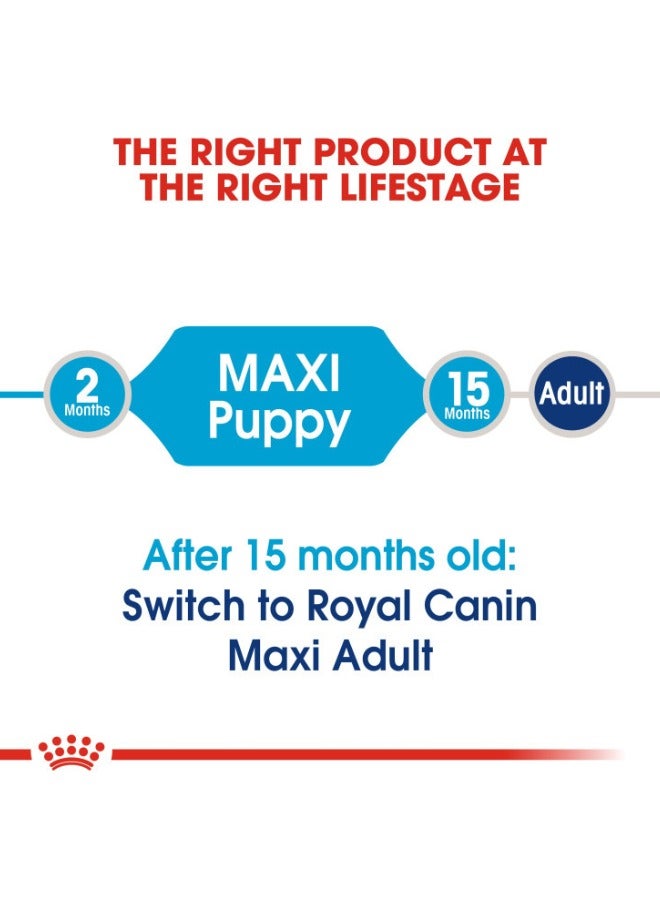 ROYAL CANIN Size Health Nutrition Maxi Puppy 15 KG - Image 4