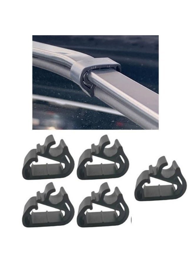 5 Pieces Front Windshield Wiper Arm Spray Nozzle Hose Clips Tube Retainer Made for Honda Civic Accord CR-V HR-V 2023 2024 2025 2026 - Image 1