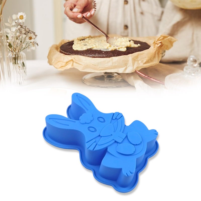Easter Rabbit Silicone Cake Mold Nonstick Reusable Baking Tool For Desserts - Image 3