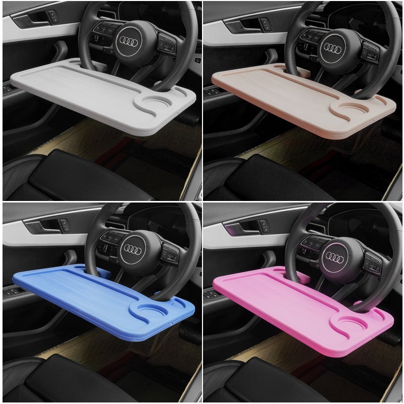 Car Steering Wheel Dining Table Car Tray Food Tray Table Dining Plate Suitable For Most Cars Car Interior Supplies - Image 2