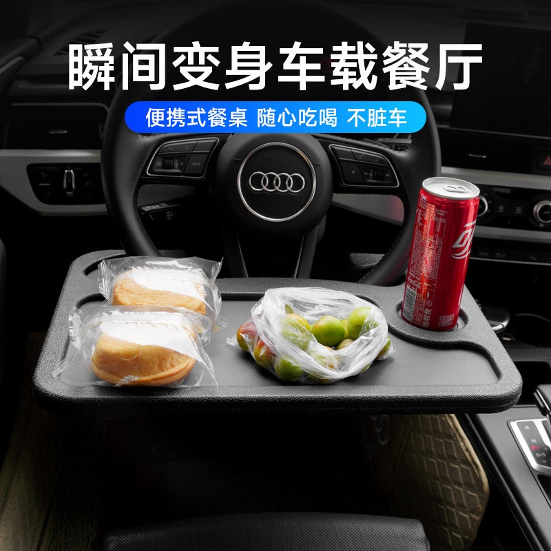 Car Steering Wheel Dining Table Car Tray Food Tray Table Dining Plate Suitable For Most Cars Car Interior Supplies - Image 5