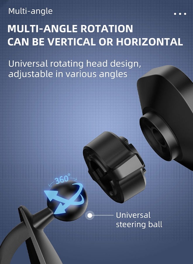 DUDAO Magnetic Car Phone Holder, Dashboard Car Mount, 360° Rotation, Strong Grip for All Smartphones, with Two Magnetic Stickers - Image 3