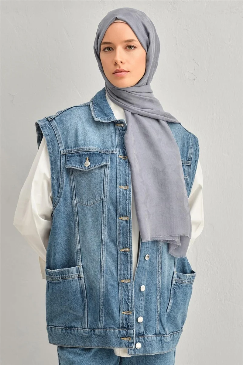 ARMINE Tencel Wool Monogram Pattern Shawl 30