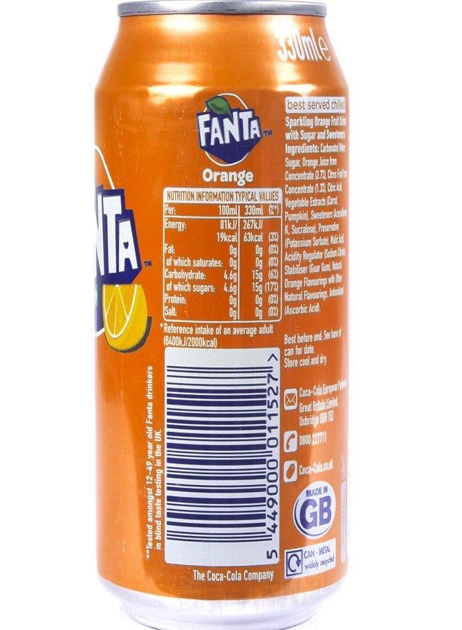 Fanta Soft Drink - Orange Flavoured, 325ml - Image 2