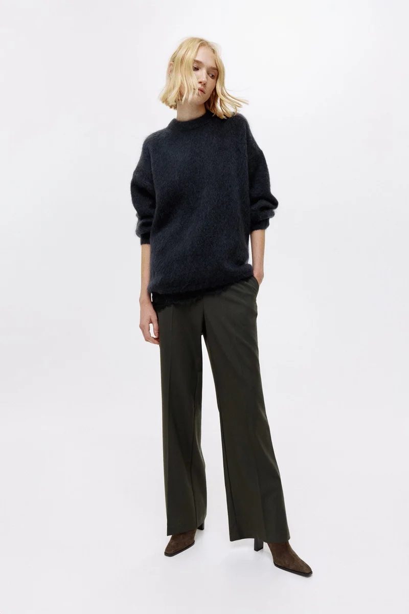 H&M Straight crease-leg trousers