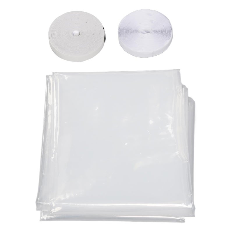Window Insulation Film Kit for Cold Heat Thicker Reusable Adhesive Cuttable Clear Window Insulating Film 188 X 200cm - Image 2
