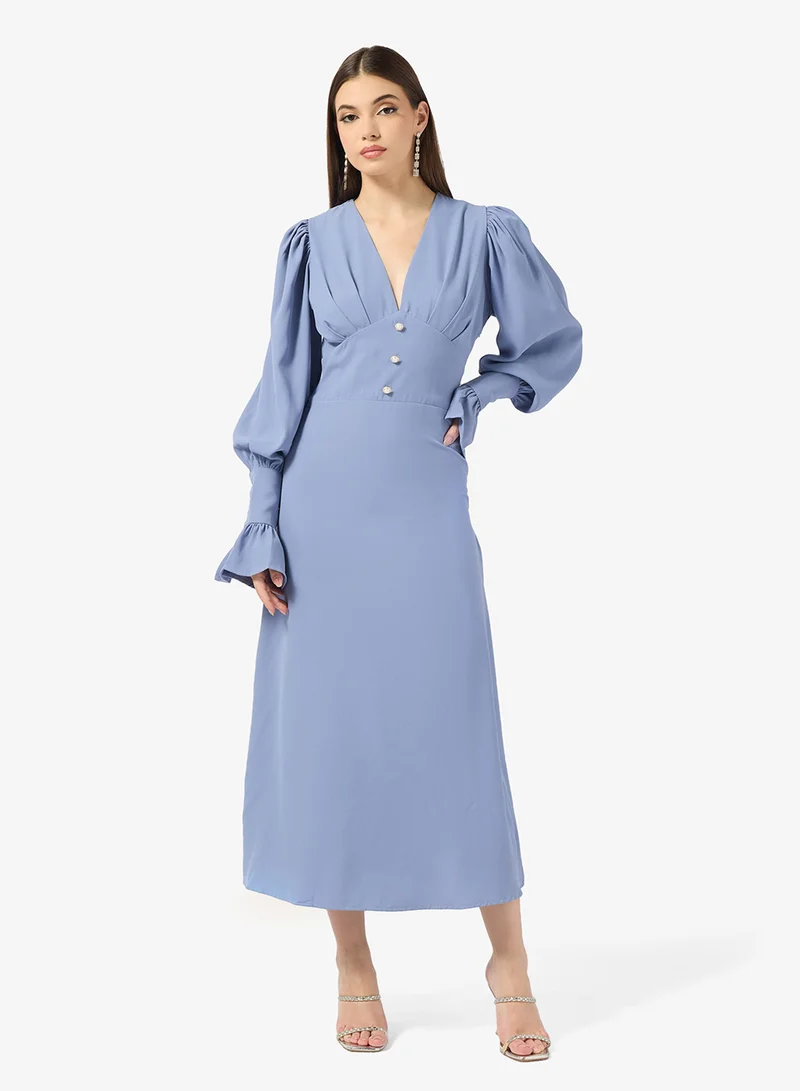 ايلا Puff Sleeve Dress