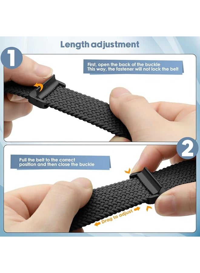 Compatible with Huawei Watch Fit 5/5Pro/Fit 4 Pro/4/3 Nylon Strap for Women Men, Adjustable Soft Breathable Elastic Sport Strap for Huawei Watch Fit 4 Pro/4/3 - Image 4