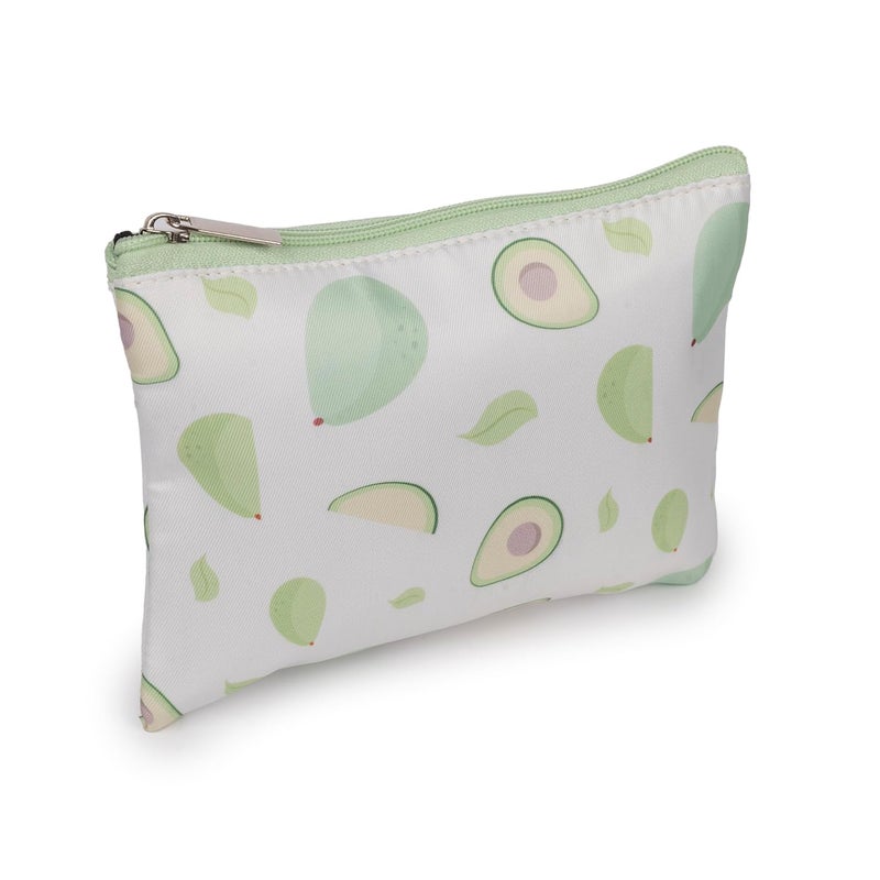 QIPS Set of 3 Cosmetic Pouches – Small, Medium & Large Makeup Bags for Women | Travel Toiletry Organizer Set with Zipper | Multipurpose Vanity Pouch for Luggage, Purse & Suitcase (Avocado) - Image 4