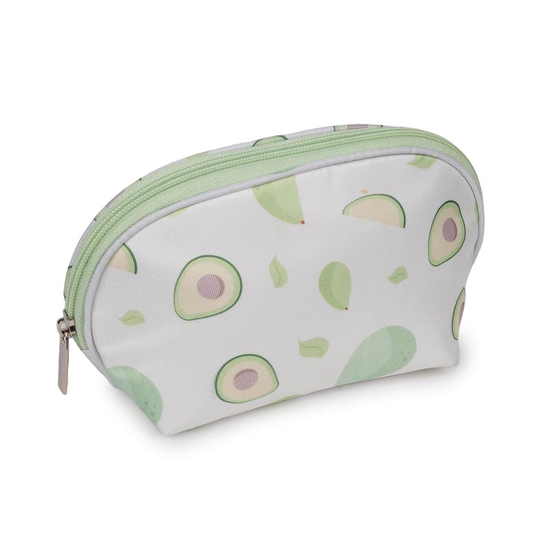 QIPS Set of 3 Cosmetic Pouches – Small, Medium & Large Makeup Bags for Women | Travel Toiletry Organizer Set with Zipper | Multipurpose Vanity Pouch for Luggage, Purse & Suitcase (Avocado) - Image 3