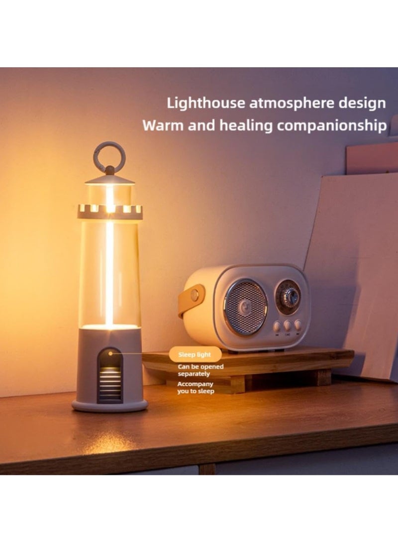 CMGTYYD Lighthouse Night Light, USB Rechargeable Lighthouse Decoration, Portable Touch Mini Table Lamp Bedroom Atmosphere Night Light, Creative Lighthouse Ornaments Gift - Image 3