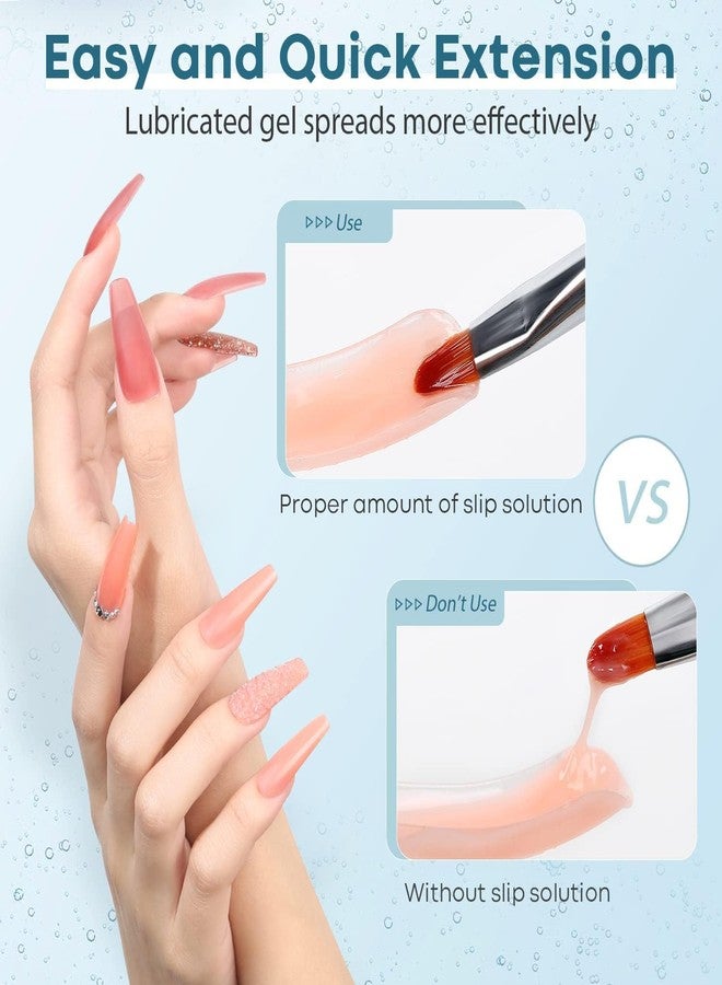 bolt bee “Bolt Bee Professional Nail Slip Solution 50ml with Glass Cup - Poly Nail Gel Liquid for Smoothing & Shaping Polygel Extension, Nail Art Manicure Tool Kit” - Image 4