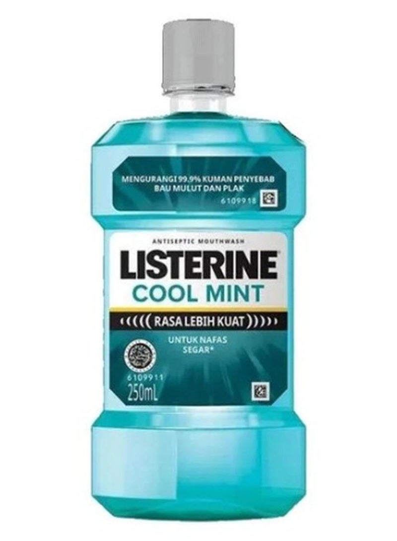 LISTERINE Cool Mint Flavour Daily Mouthwash Milder Taste Cool Mint 250ml
