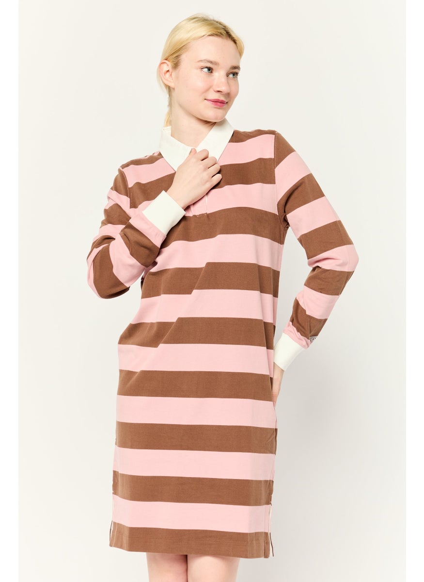 ESPRIT - Women Stripe Shirt Dress, Multicolor - Image 1