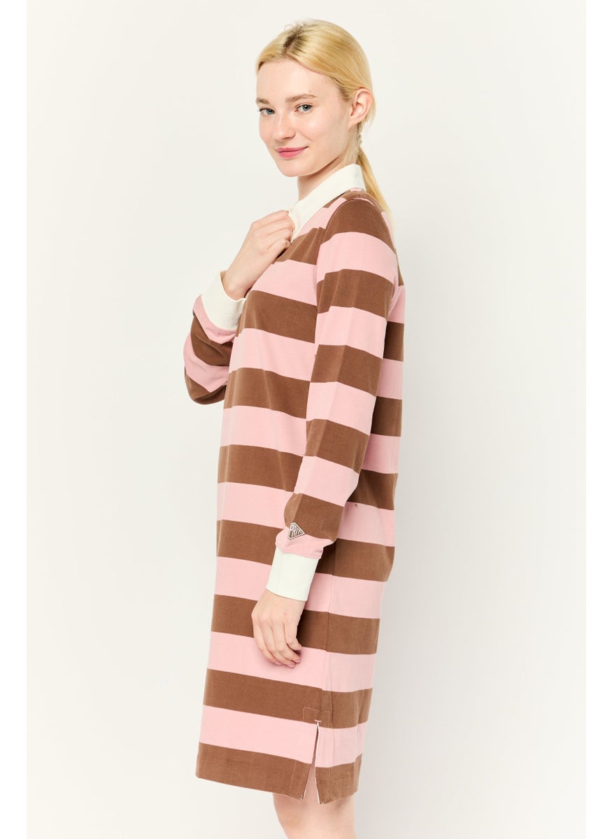 ESPRIT - Women Stripe Shirt Dress, Multicolor - Image 1