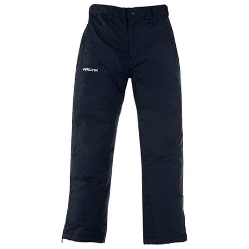 Arctix Kids Snow Pants with Reinforced Knees and Seat, Black, Large - Image 1