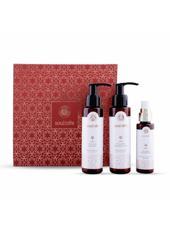سول تري صندوق هدايا SoulTree للعناية المنشطة بالجسم - خلاصة ياسمين "مالاتي" - 250 مل - Image 1